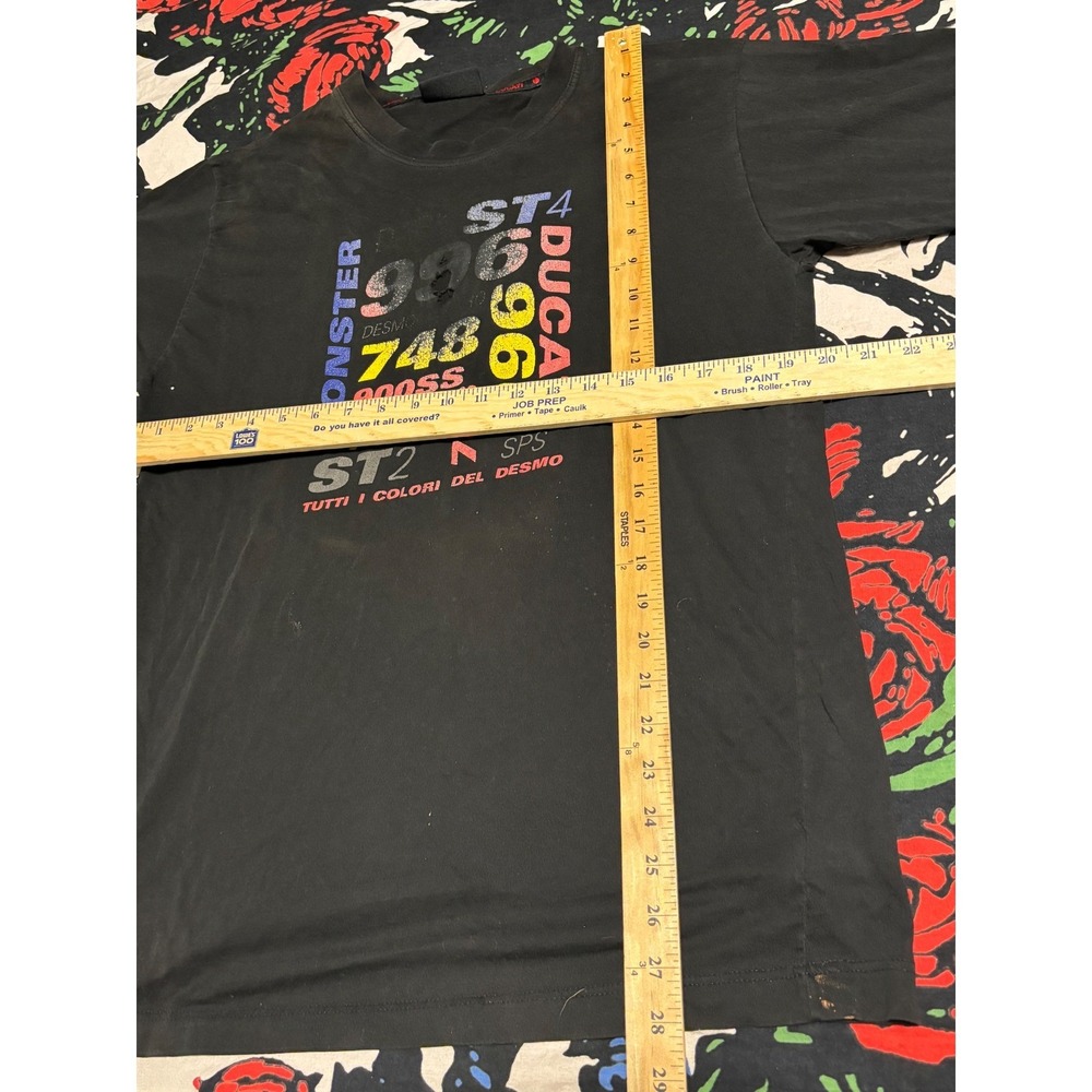 Ducati Monster numbers  Vintage Graphic T Shirt Mens L - Picture 8 of 8